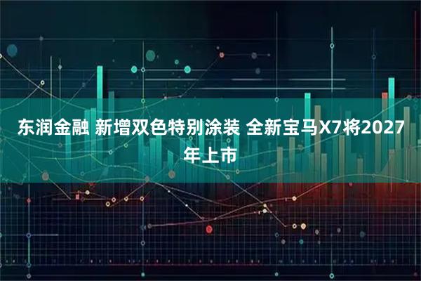 东润金融 新增双色特别涂装 全新宝马X7将2027年上市