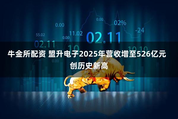 牛金所配资 盟升电子2025年营收增至526亿元  创历史新高