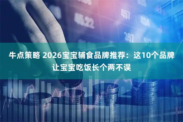 牛点策略 2026宝宝辅食品牌推荐：这10个品牌让宝宝吃饭长个两不误